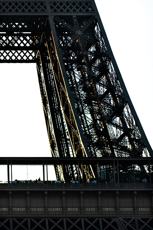 Detail of the Eiffel Tower Paris France