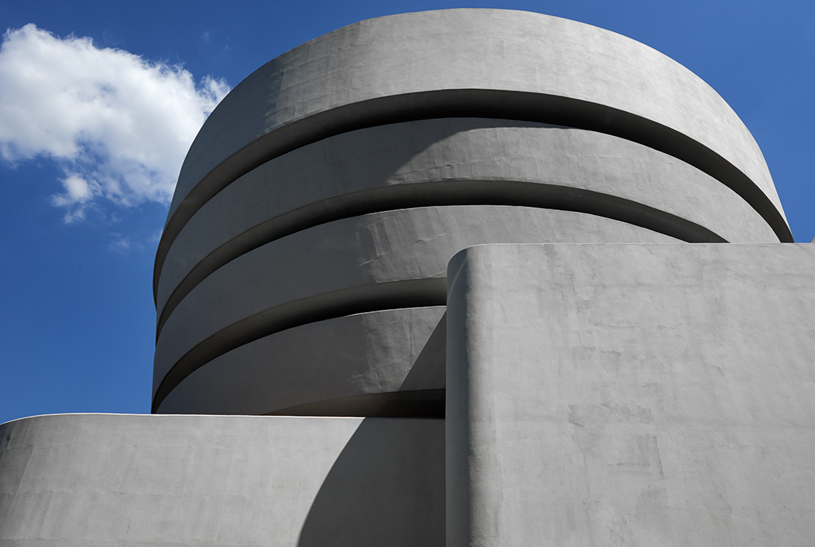 The Frank Lloyd Wright-designed Guggenheim Museum in New York City