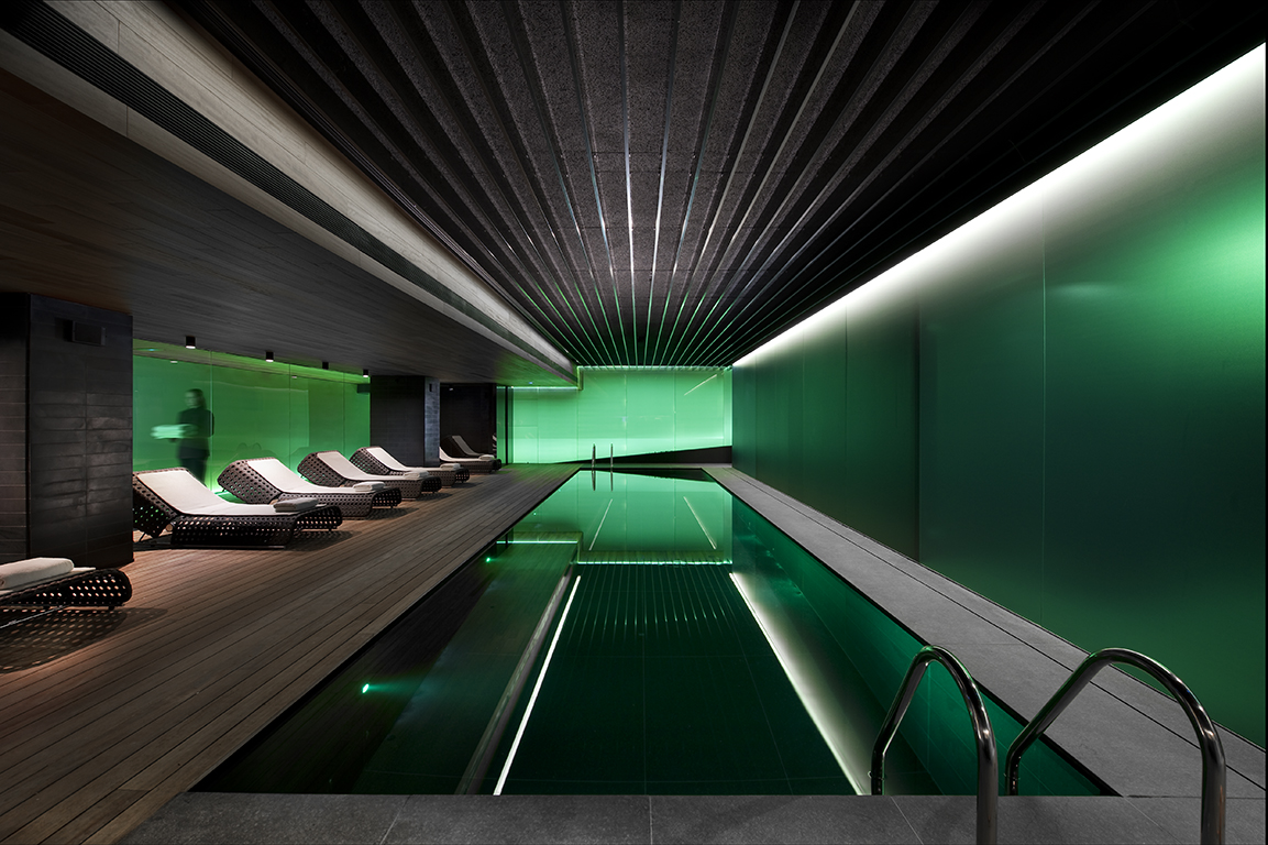 Lap Pool at the Fitness and Wellness Spa in the Mandarin Oriental Hotel Barcelona