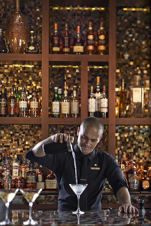 Making cocktails at Mandarin Oriental Miami
