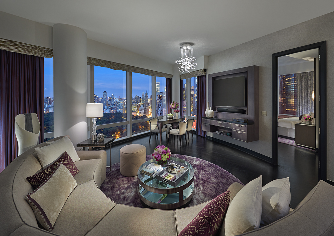 Suite with a view over Central Park in New York City