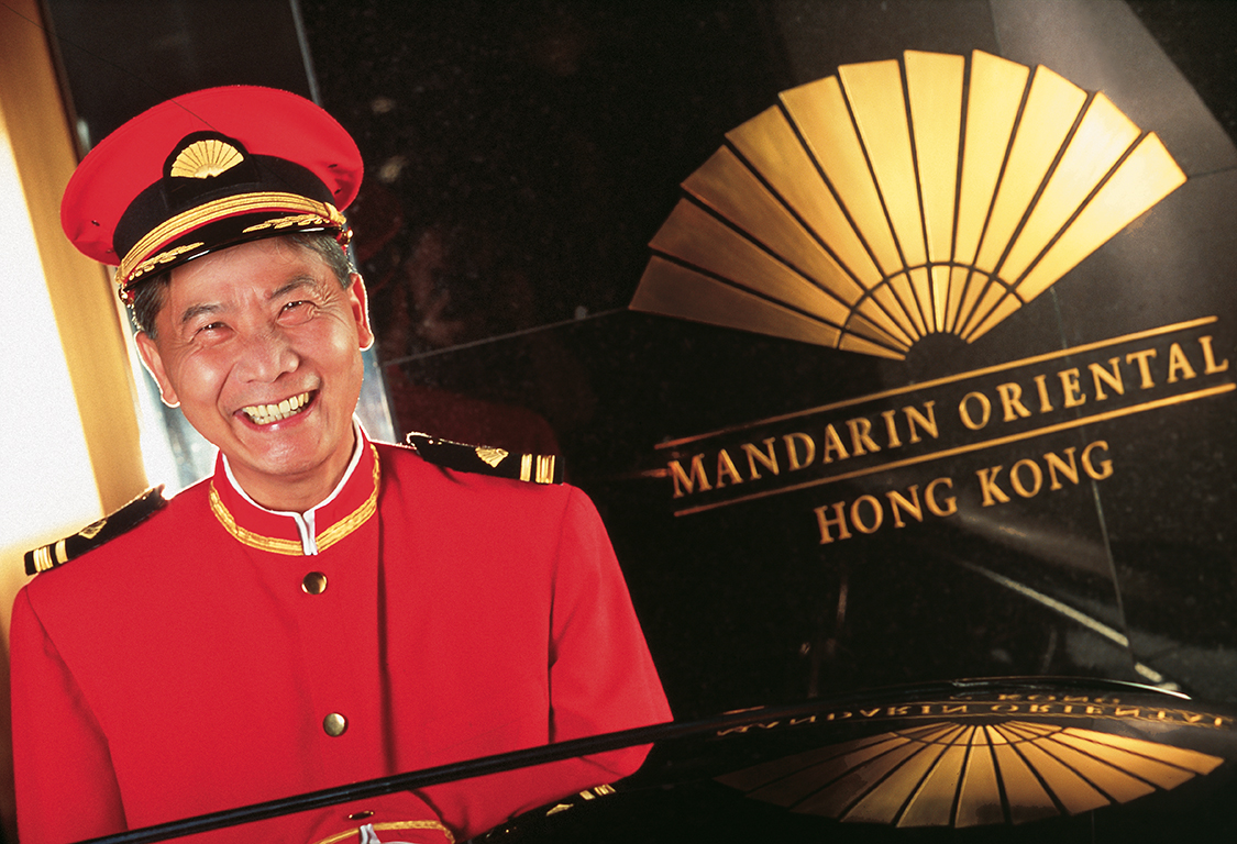 Doorman at Mandarin Oriental Hong Kong