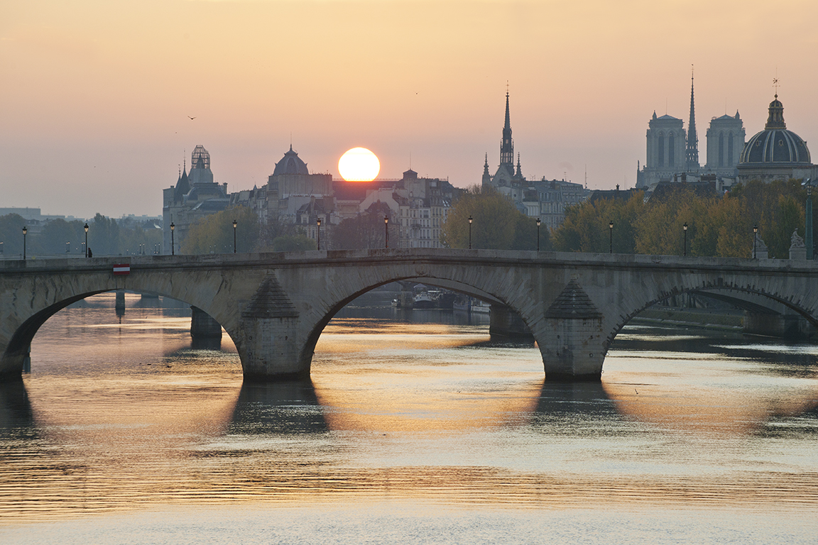 Sunrise on the River Seine, Paris