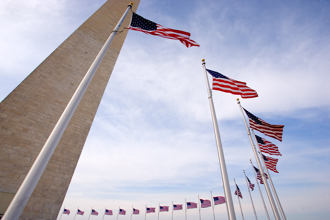 The George Washington Monument in Washington DC USA